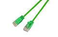 Wirewin Slim Patchkabel: UTP, 2m, grün Cat.6, AWG36, Klinkenschutz, rund, 2.8mm