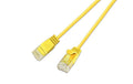Wirewin Slim Patchkabel: UTP, 3m, gelb Cat.6, AWG36, Klinkenschutz, rund, 2.8mm