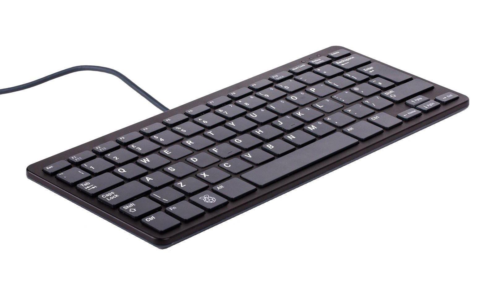 Raspberry Pi Tastatur DE schwarz/grau