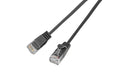 Wirewin Slim Patchkabel: UTP, 1.5m, schwarz Cat.6, AWG36, Klinkenschutz, rund, 2.8mm