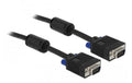 Monitorkabel VGA, M/M, 5 Meter Stecker-Stecker, 2xFerritkern, 15Pin