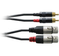 Cordial CFU 3 FC Studiokabel, 2x XLRf - 2x Chinch, 3m