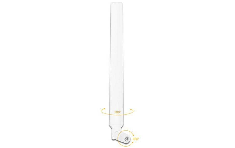 LTE/HSPA/GSM Antenne, SMA-Stecker rotierbar, bis 4dBi Gewinn, 24cm, weiss
