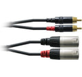 Cordial CFU 1.5 MC Studiokabel, 2x XLRm - 2x Chinch, 1.5m