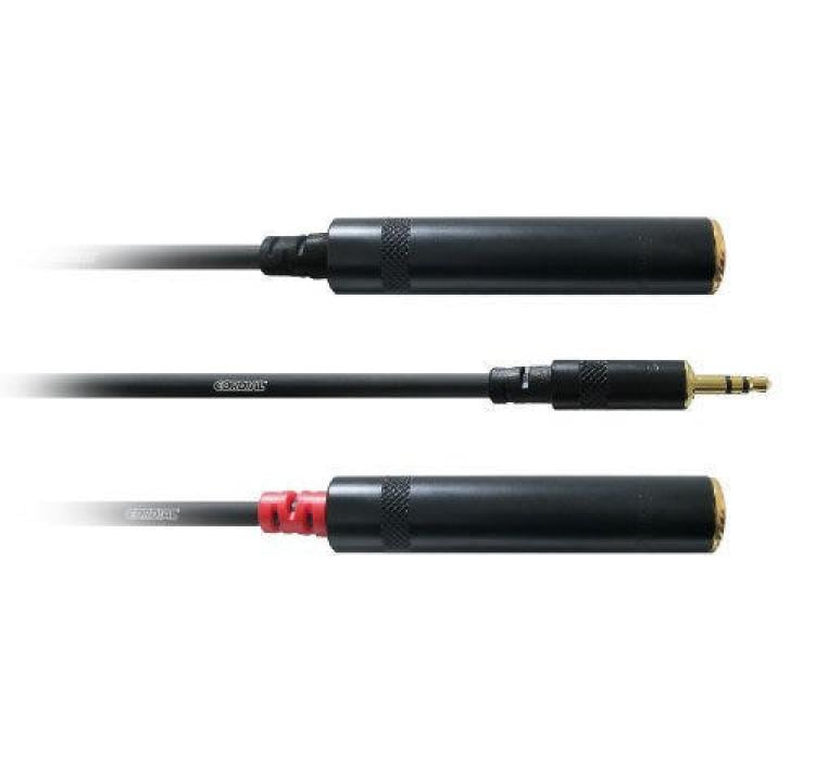 Cordial CFY0.3 WGG Y-Kabel, 3.5mm - 2x 3.5mm, 0.3m