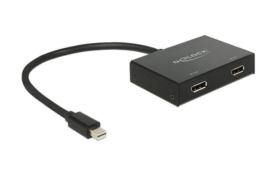 Mini-Displayport zu 2xDisplayport Splitter 2 DP Geräte an 1x MiniDP Anschluss. DP V1.2