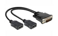 Delock DMS-59 zu 2x HDMI Adapter, 20cm