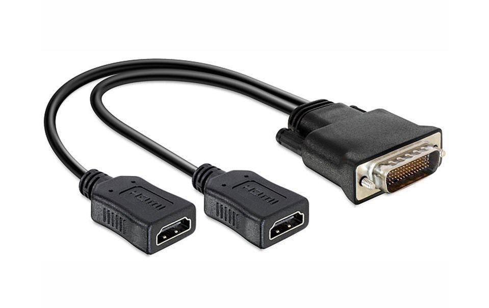 Delock DMS-59 zu 2x HDMI Adapter, 20cm