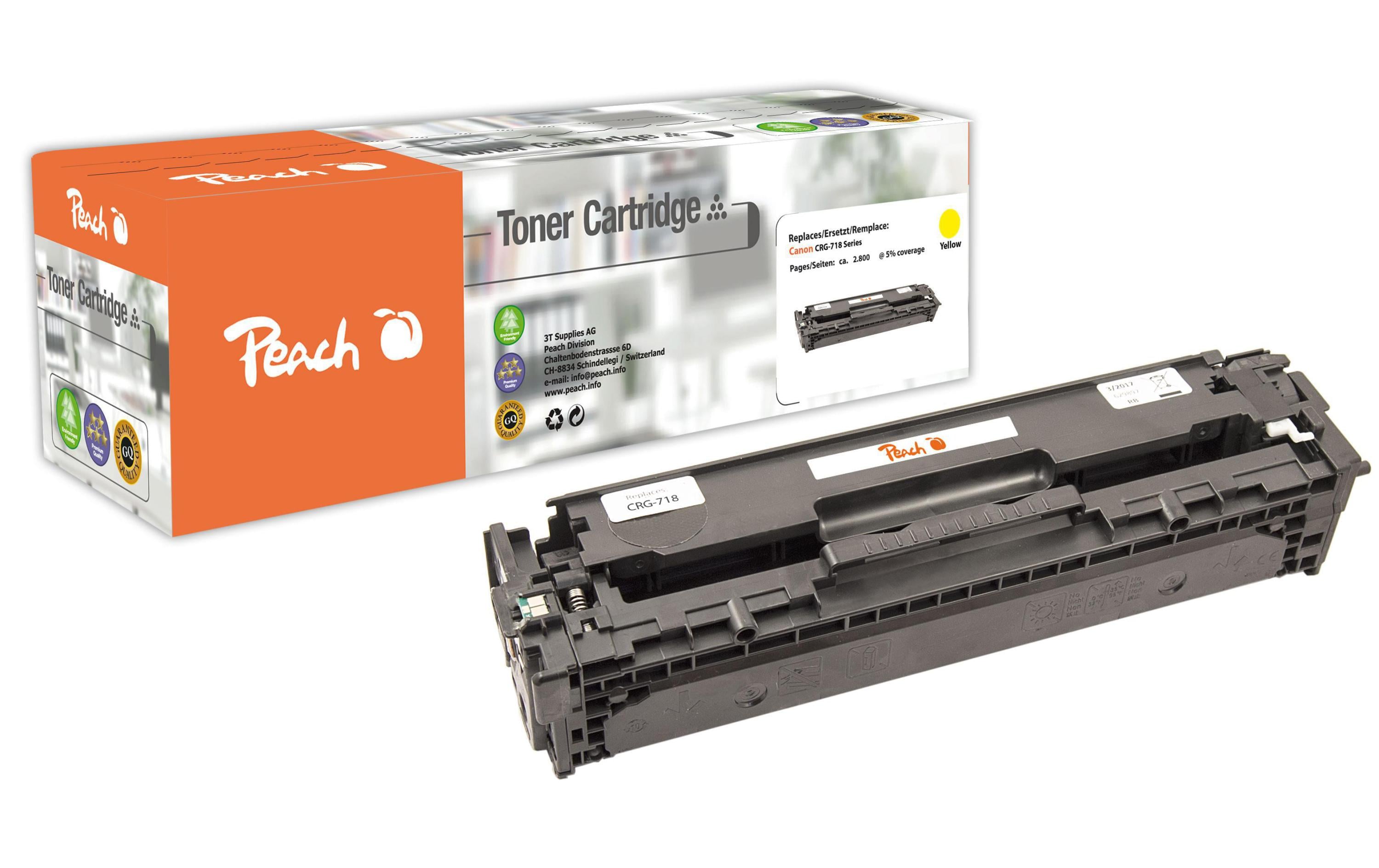 Peach Toner Canon 2659B002, CRG-718 yellow 2800 Seiten