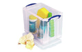 Really Useful Box 19.0 Liter klar Kunststoffbox, 395x255x290