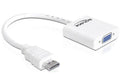 Monitoradapter HDMI-A zu VGA-Bu weiss HDMI-A Stecker zu VGA 15pin Buchse
