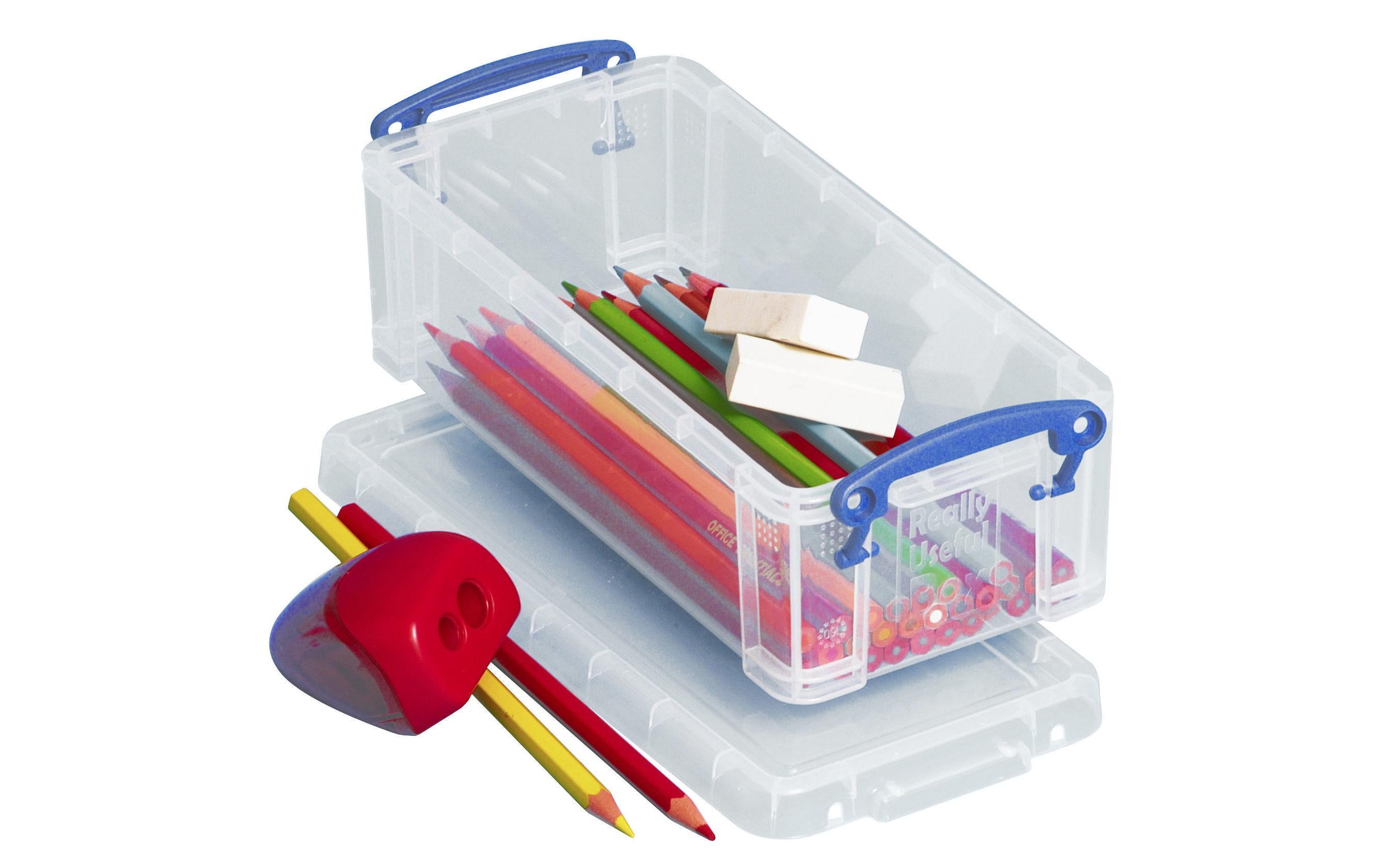 Really Useful Box 0.9 Liter klar Kunststoffbox, 220x100x070