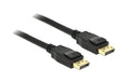 Delock DisplayPort - Displayport Kabel, 3m Schwarz, Auflösung bis 3820 x 2160 @ 60 Hz