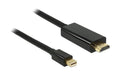 Delock MiniDisplayPort - HDMI, 1m Schwarz, HDMI-A