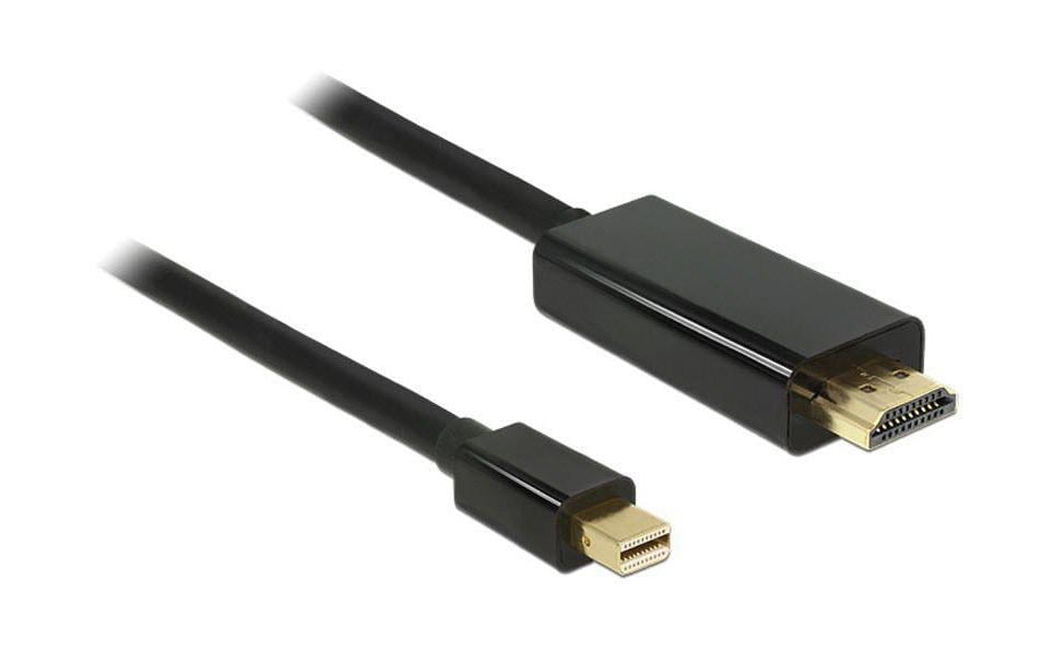 Delock MiniDisplayPort - HDMI, 2m Schwarz, HDMI-A