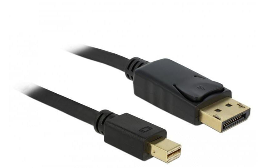 Delock, Kabel Mini-DisplayPort – DisplayPor Mini-Displayport zu Displayport, schwarz