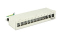 12-Port Desktop Patchpanel,  Hutschienenkit grau, für 12 Keystone Module