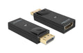 Monitoradapter DP-Stecker zu HDMI-Buchse schwarz