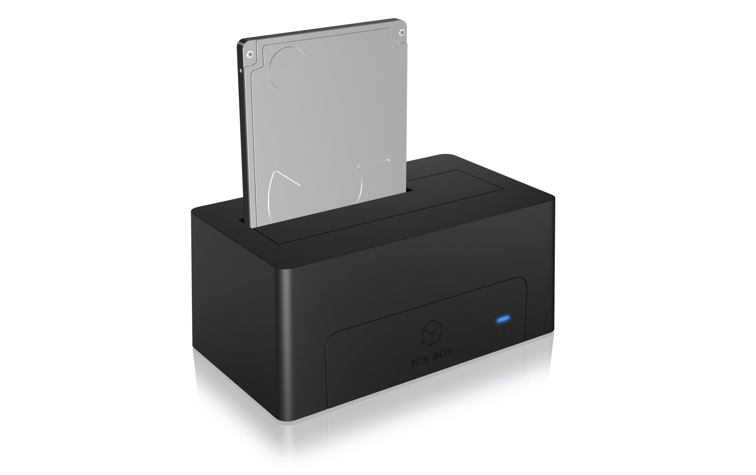 ICY BOX IB-1121-C31, HDD Dockingstation USB 3.1 Type-C, schwarz, ohne Kapazitätlimi