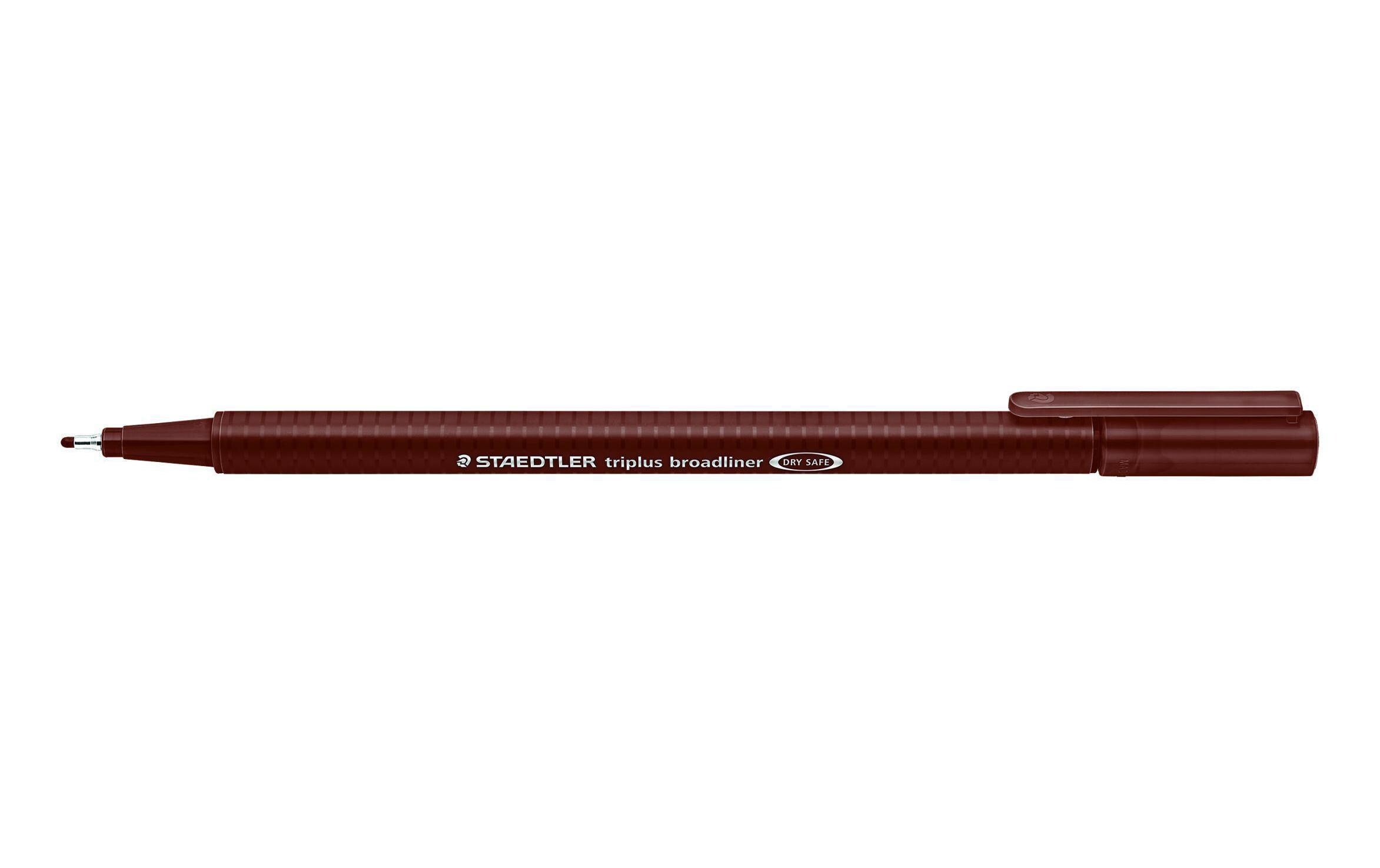 STAEDTLER  338 Broadliner triplus braun Rundspitze, 0,8 mm