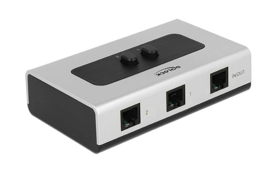 Delock 2Port RJ-11 Switchbox Für 2 Telefon, oder Fax und Telefon