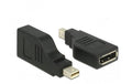 Mini-Displayport zu Displayport Adapter, 4K Mini-DP Stecker auf DP Buchse,90° gewinkelt