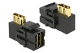 Delock Keystone Jack: HDMI Buchse-Buchse, schwarz, 90° gewinkelt
