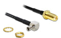 GSM/3G/4G SMA Buchse zu TS-9 Stecker, 17cm TS-9 Stecker 90° gewinkelt