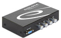 Delock 4Port VGA+Audio Switchbox Ein Monitor/Beamer an 4 PCs, manuell