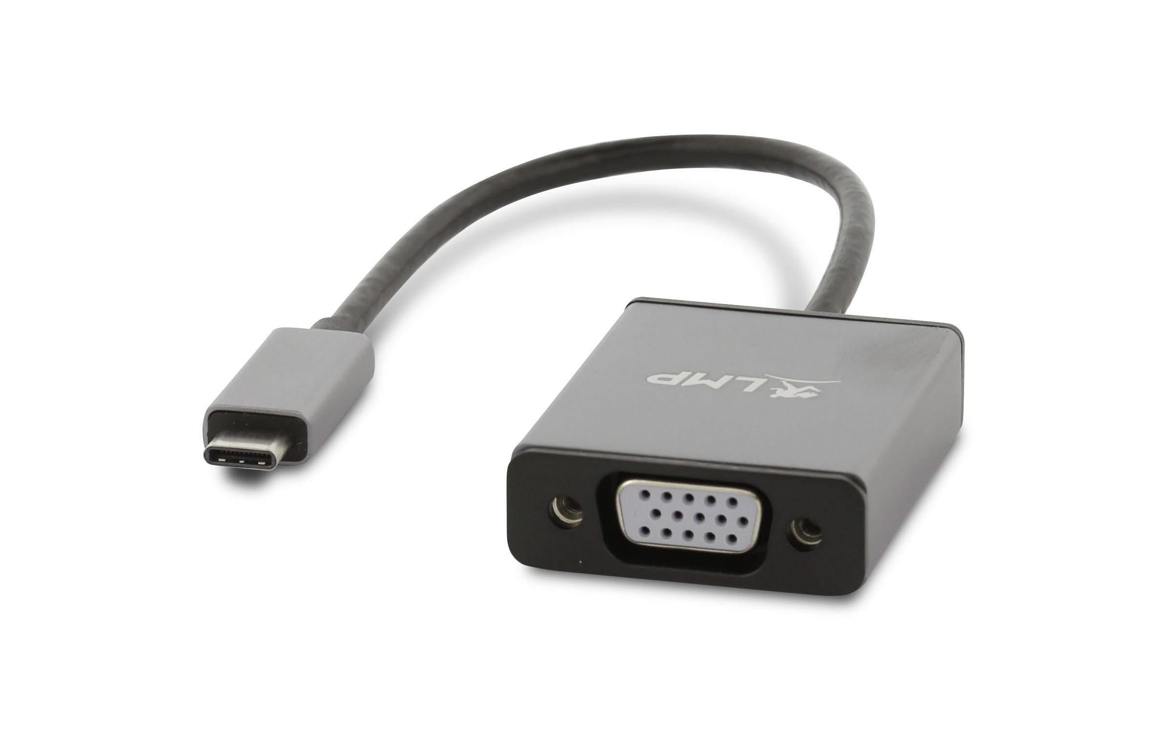 LMP USB-C 3.1 zu VGA Adapter Aluminium Gehäuse, spacegrau