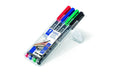 STAEDTLER 314 Folienstift Lumocolor B 4St permanent,B-Spitze, ca. 1.0-2.5 mm