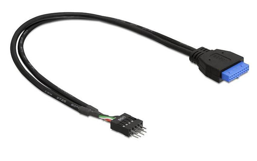 USB Kabel intern 30cm, Pinheader USB3-Buchse zu USB2 Stecker