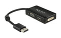 Displayport 1.1 zu HDMI/VGA/DVI Adapter benötigt DP++ Anschluss, schwarz, passiv