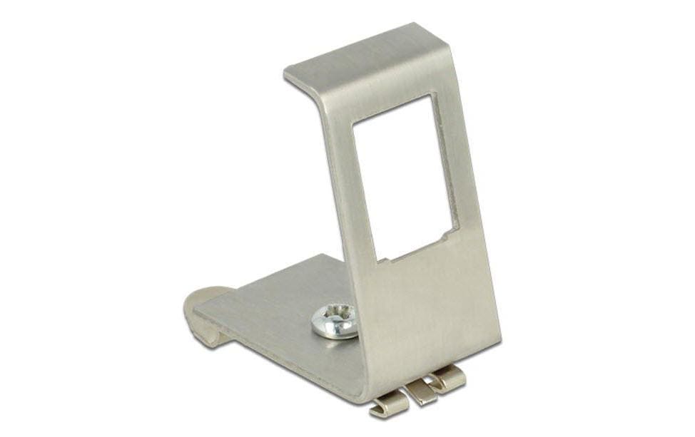 Delock Keystone Halterung für Hutschienen 1 Port