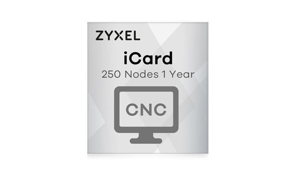 Zyxel iCard Cloud Network Center 250 Nodes Lizenz für CNC (250 Nodes, 1 Jahr)