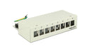 8-Port Desktop Patchpanel,  Hutschienenkit grau, für 8 Keystone Module
