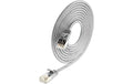 Wirewin Slim Patchkabel: STP, 0.15m, grau Cat.6, AWG36, Klinkenschutz, Längenaufdruck