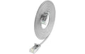 Wirewin Slim Patchkabel: UTP, 7.5m, grau Cat.6, AWG36, Klinkenschutz, rund, 2.8mm