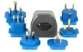 Reiseadapter für 3-pol/2-pol Anschlüsse Universal Steckdosen Adapter