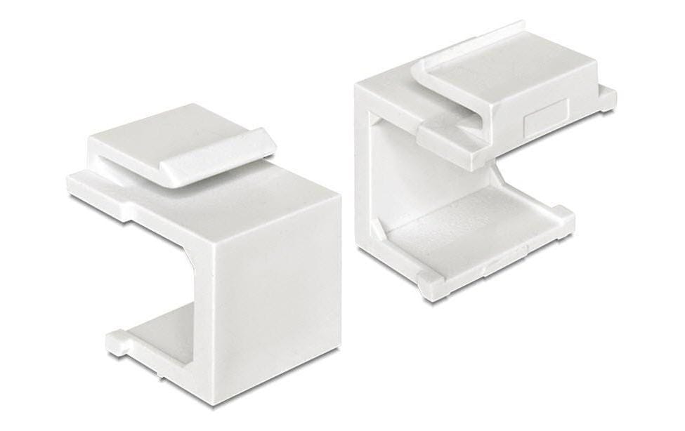 Delock Keystone Jack: Blindeinsatz 4er-Pack weiss