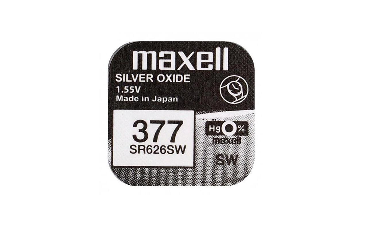 Maxell  Knopfzelle SR626SW, 10er Pack vergl. V377