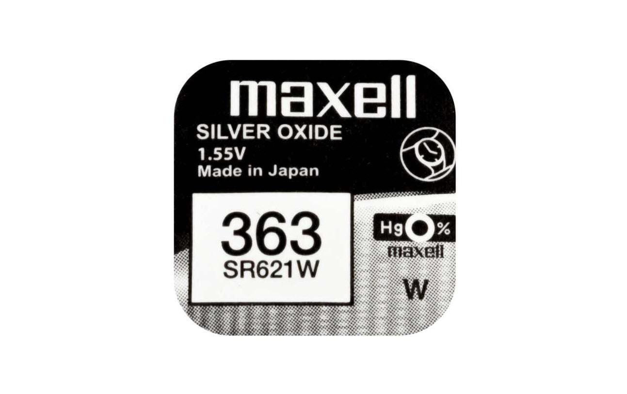 Maxell  Knopfzelle SR621W, 10er Pack vergl. V363