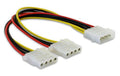 Y-Kabel Molex: 1x Molex zu 2x Molex 11cm