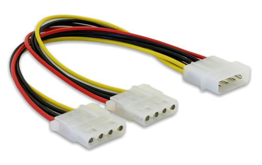 Y-Kabel Molex: 1x Molex zu 2x Molex 11cm