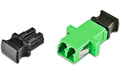 Lightwin LWL Kupplung LC-LC APC, Duplex Singlemode, plastik, grün