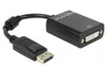 Monitoradapter DP zu DVI24+5-Bu, passiv DP Stecker zu DVI24+5-Bu 12cm, schwarz