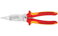 Knipex Elektro-Installationszange 200 mm verchromt m.Öffungsfeder