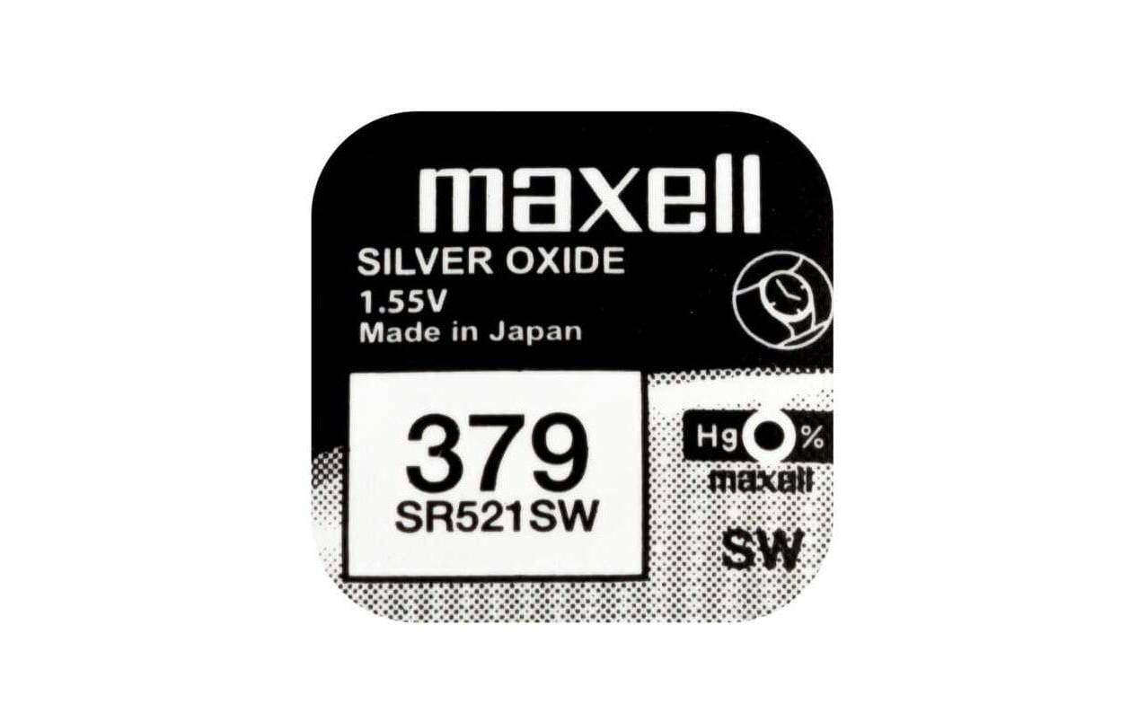 Maxell  Knopfzelle SR521SW, 10er Pack vergl. V379