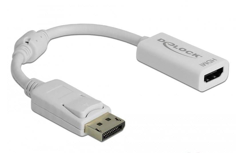 Monitoradapter DP zu HDMI-Bu weiss DP Stecker zu HDMI-Bu weiss