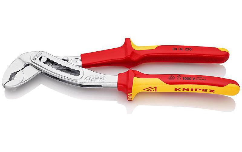 Knipex Wasserpumpenzange Alligator 250 mm verchromt,isoliert